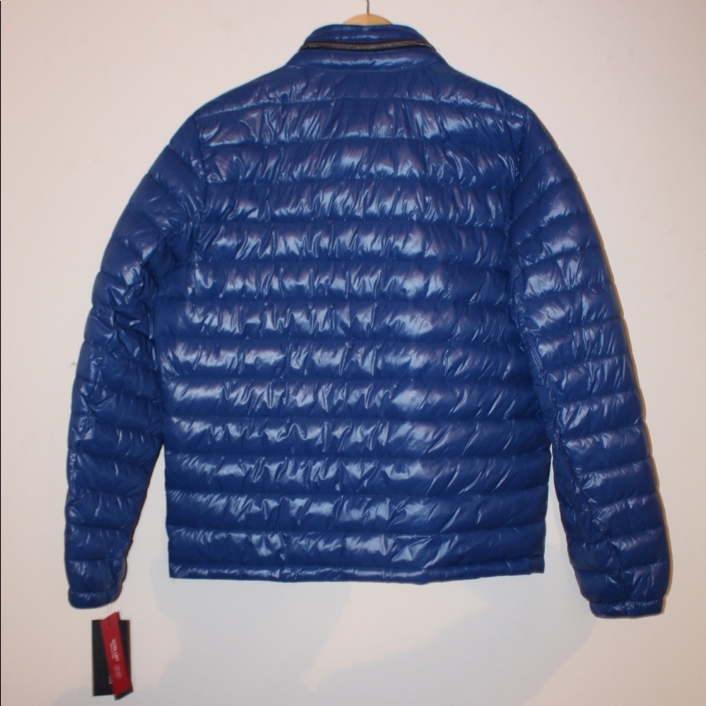 LIMITED TIME 45% OFF Mens Blue Tommy Hilfiger Puffer Coat - Picture 2 of 3